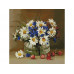Алмазная мозаика 30х30 БУЗИН. РОМАШКИ И ВАСИЛЬКИ (26 цветов)