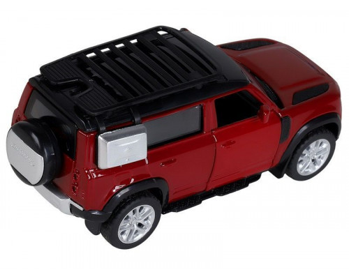 Машина АВТОПАНОРАМА 2020 Land Rover Defender 110, 1/43, красный, в/к 17,5*12,5*6,5 см