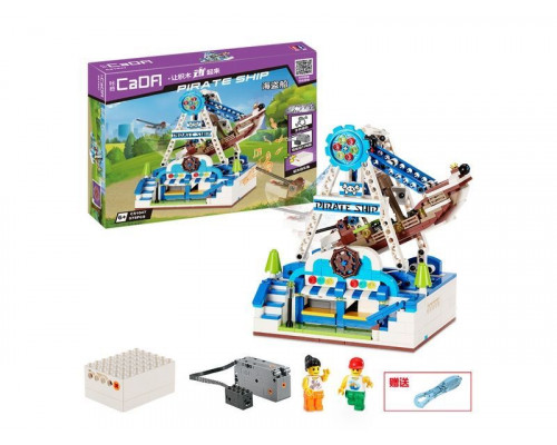 Конструктор CADA Качель Пиратский корабль интерактивная (575 деталей)