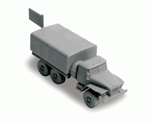 Сборная модель ZVEZDA Советский грузовик Урал, 1/100