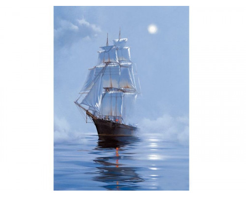 Картина по номерам с цветной схемой на холсте 30х40 Мираж (18 цветов)