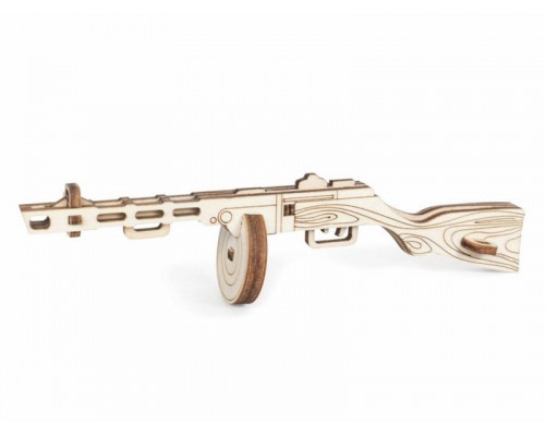 Деревянный конструктор Lemmo ПИСТОЛЕТ-ПУЛЕМЕТ 1940, 9 деталей