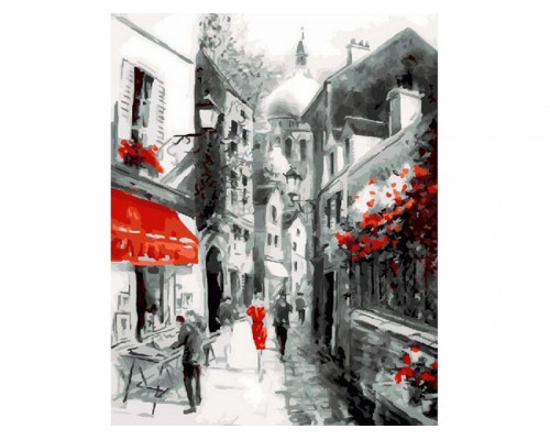 Картина по номерам 40х50 Улочка старого города (21 цвет)