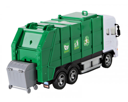 Радиоуправляемая машина AUTODRIVE Мусоровоз, 27MHz, свет. эффекты, в/к 38,3*12*16 см