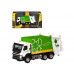 Машина АВТОПАНОРАМА Volvo мусоровоз, зеленый, 1/50, свет, звук, в/к 28*14*10 см