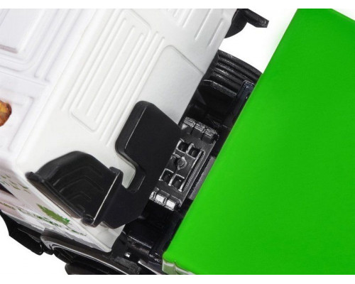 Машина АВТОПАНОРАМА Volvo мусоровоз, зеленый, 1/50, свет, звук, в/к 28*14*10 см