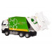 Машина АВТОПАНОРАМА Volvo мусоровоз, зеленый, 1/50, свет, звук, в/к 28*14*10 см