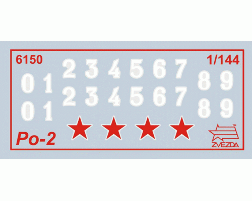 Сборная модель ZVEZDA Ночной бомбардировщик/разведчик По-2, 1/144
