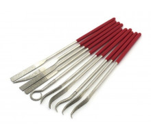 Набор универсальный 3 надфиля + 7 рифелей, алмазные, блистер + чехол, шт