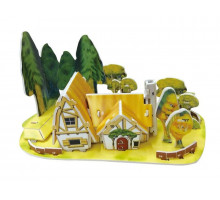 3D пазл из пенокартона ЛЕСНОЙ ДОМИК (МИНИ СЕРИЯ) (30 деталей)