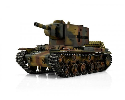 Радиоуправляемый танк Torro KV-2 1/16 откат ствола (для ИК боя), камуфляж V3.0 2.4G RTR