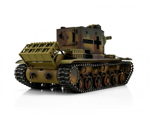 Радиоуправляемый танк Torro KV-2 1/16 откат ствола (для ИК боя), камуфляж V3.0 2.4G RTR