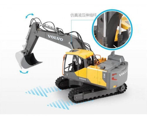 Радиоуправляемый экскаватор Double Eagle Volvo EC160E 1:16 2.4G