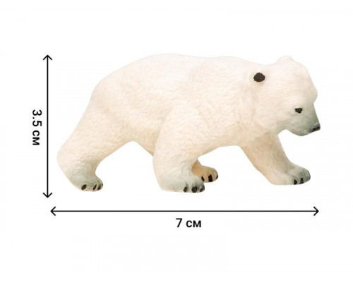 Фигурки игрушки MASAI MARA ММ203-001 серии Мир морских животных: Пингвины и белые медведи 5 пр.