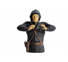 Фигурка. Советский танкист 3, черный комбинезон, 1/16