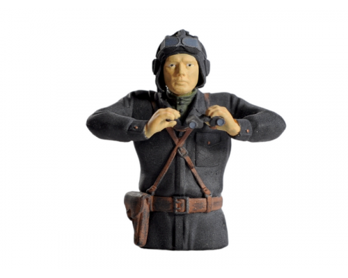 Фигурка. Советский танкист 3, черный комбинезон, 1/16