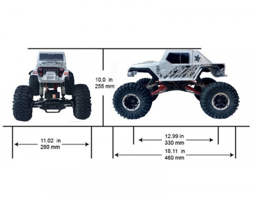 Радиоуправляемый краулер Remo Hobby Jeeps 4WD 2.4G 1/10 RTR