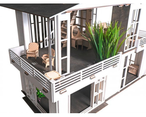 Деревянный конструктор Lemmo Дом ЛОФТ, 281 деталь