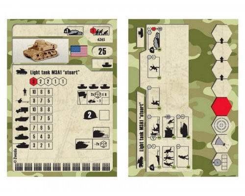 Сборная модель ZVEZDA Американский лёгкий танк Стюарт , 1/100