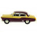Машина АВТОПАНОРАМА ГАЗ-21 Волга 1/24 в/к  26*12*11см, желто-бордовая