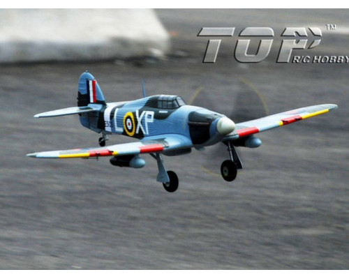 Радиоуправляемый самолет Top RC Hurricane зеленый 750мм 2.4G 4-ch LiPo RTF