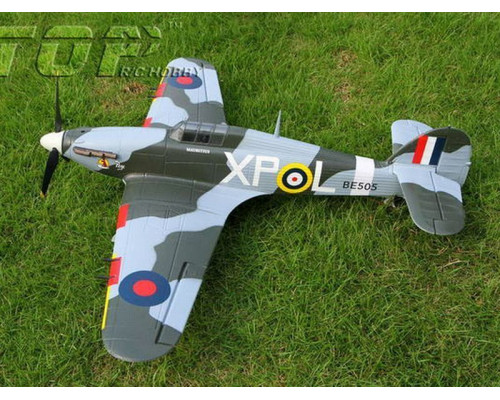 Радиоуправляемый самолет Top RC Hurricane зеленый 750мм 2.4G 4-ch LiPo RTF