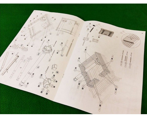 Сборная деревянная модель СВМодель. Мельница Дурова из деревни Борок, 663 деталей, 1/72