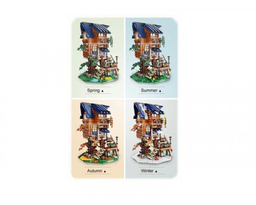 Конструктор CADA дом на дереве Четыре сезона (1155 деталей)