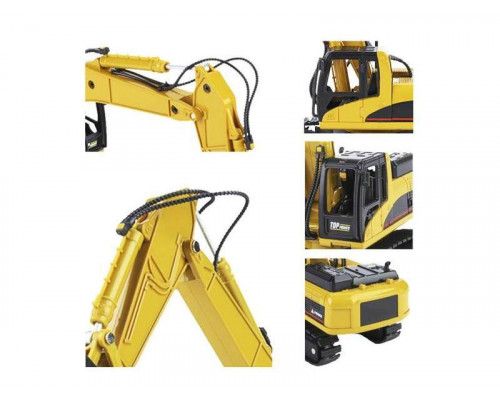 Металлический экскаватор с отбойным молотом HUI NA TOYS 1/50