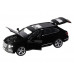 Машина АВТОПАНОРАМА Bentley Bentayga, черный, 1/34, свет, звук, инерция, в/к 17,5*13,5*9 см