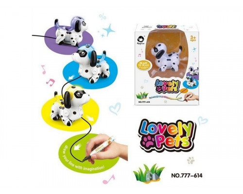 Робот-собачка HappyCow 777-614, сенсор, движется по линии, свет, звук