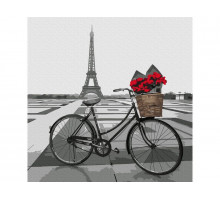 Картина по номерам 30х30 ИЗ ПАРИЖА С ЛЮБОВЬЮ (14 цветов)