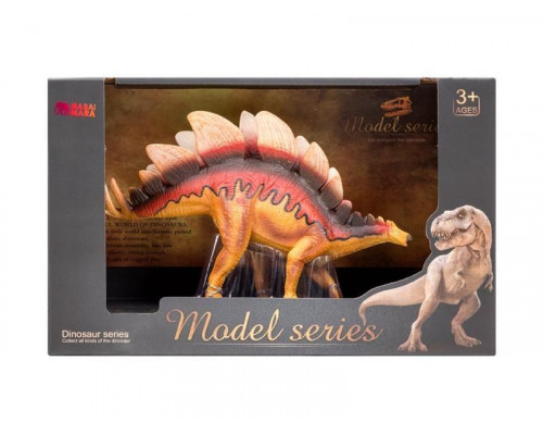 Игрушка динозавр MASAI MARA MM206-011 серии Мир динозавров Стегозавр, фигурка длиной 19 см