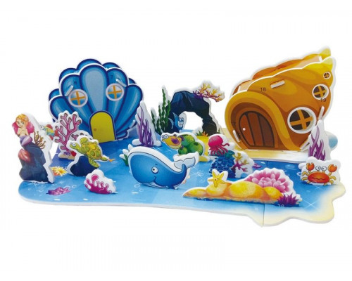 3D пазл из пенокартона ПОДВОДНЫЙ МИР (МИНИ СЕРИЯ) (21 деталь)