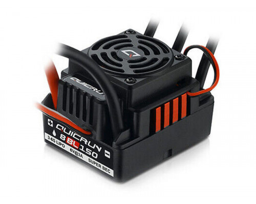 Бесколлекторный бессенсорный регулятор Hobbywing QuicRun-WP-8BL150-V2-CTP (150A-1080A, 1/8)