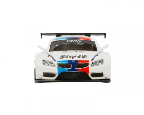 Машина АВТОПАНОРАМА BMW Z4 GT3, 1/38, белый, инерция, откр. двери, в/к 17,5*12,5*6,5 см