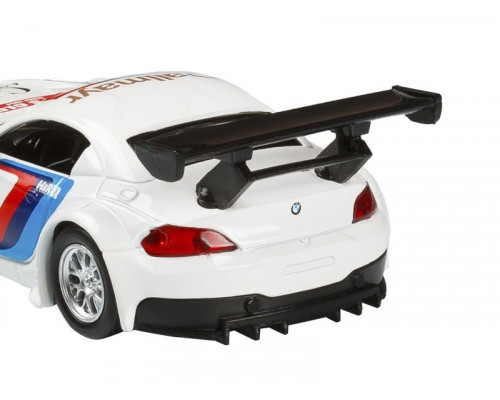 Машина АВТОПАНОРАМА BMW Z4 GT3, 1/38, белый, инерция, откр. двери, в/к 17,5*12,5*6,5 см