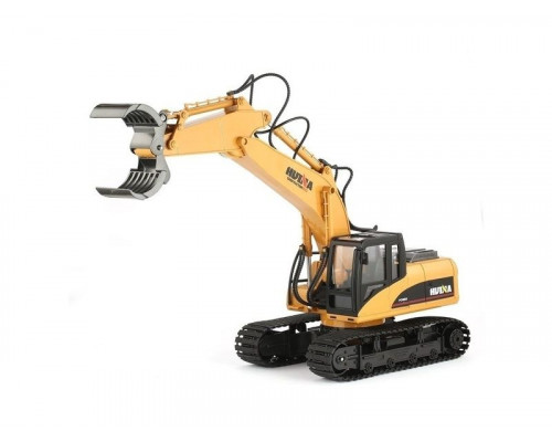 Металлический экскаватор с грейфером HUI NA TOYS 1/50
