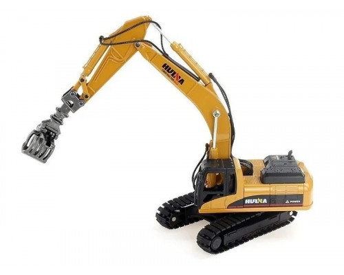 Металлический экскаватор с грейфером HUI NA TOYS 1/50