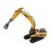 Металлический экскаватор с грейфером HUI NA TOYS 1/50