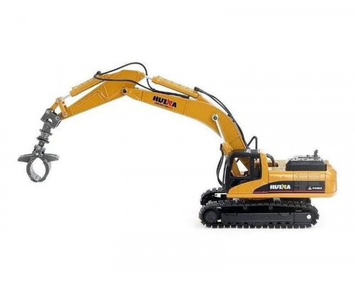 Металлический экскаватор с грейфером HUI NA TOYS 1/50