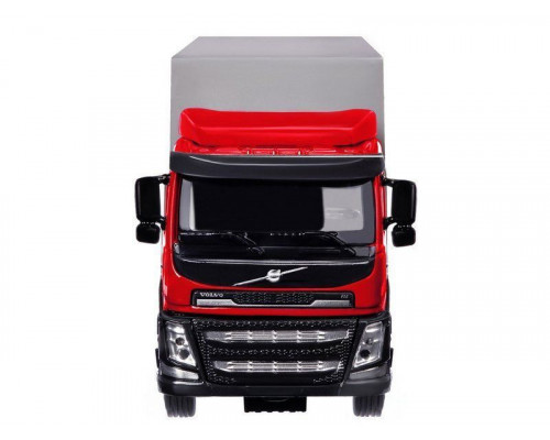 Машина АВТОПАНОРАМА Volvo, красный, 1/50, свет, звук, в/к 28*14*10 см