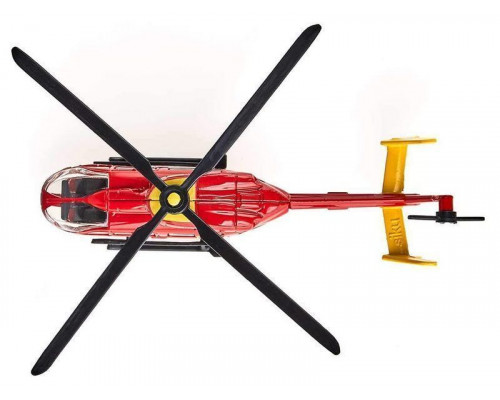 Вертолет Siku 1647 Медицинская авиация 1/87, 14.5 см, красный
