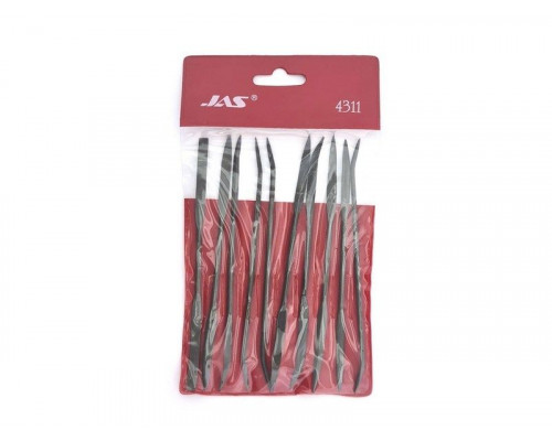 Набор рифелей, 10 шт., блистер + чехол, шт