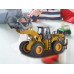 Металлический фронтальный погрузчик бревен HUI NA TOYS 1/40