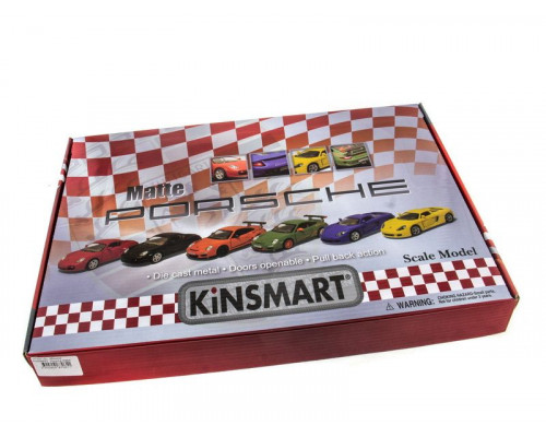 Машина Kinsmart 1:36 Porsche Matte инерция (1/12шт.) в асс. б/к