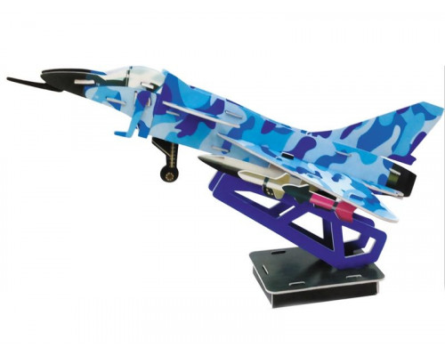 3D пазлы из пенокартона САМОЛЕТ J-10 (30 деталей)