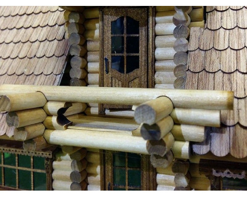 Сборная деревянная модель СВМодель. Охотничий домик, 3580 деталей, 1/35