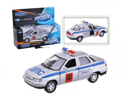 Машина Autotime LADA 110 полиция 1:36
