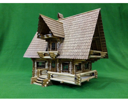 Сборная деревянная модель СВМодель. Охотничий домик, 3580 деталей, 1/35